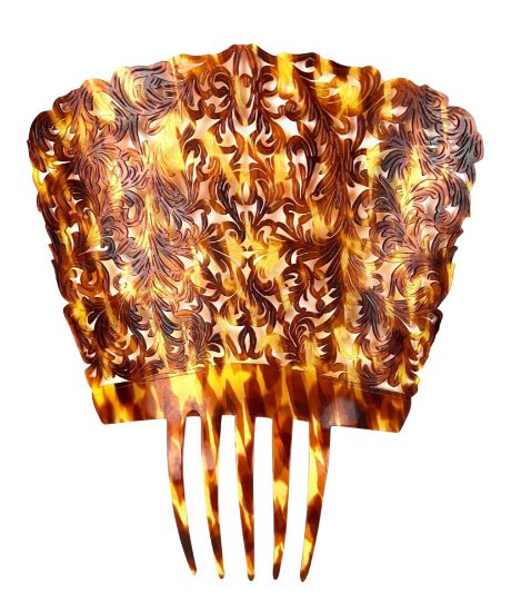 Picture of Antique Spanish Faux Tortoiseshell Hair Comb, Late 19th Century