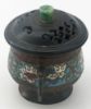 Picture of Antique Chinese Champleve Pot with Lid