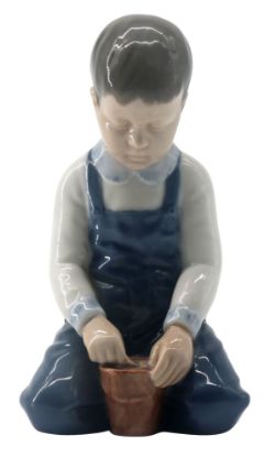 Picture of Vintage Bing & Grondahl Figure of Boy with Pail, 2127