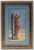 Picture of Hubert Wackermann - Indian Chief In Prayer Watercolor