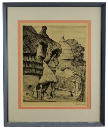 Picture of Leopoldo Mendez - Grinding Maize Lithograph