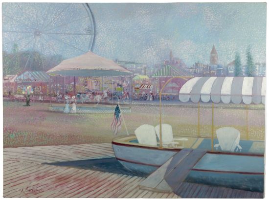 Picture of Scott Marion Duncan - Carousel - Oil on Canvas