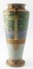 Picture of Nippon - Scenic Landscape Gilt Porcelain Vase