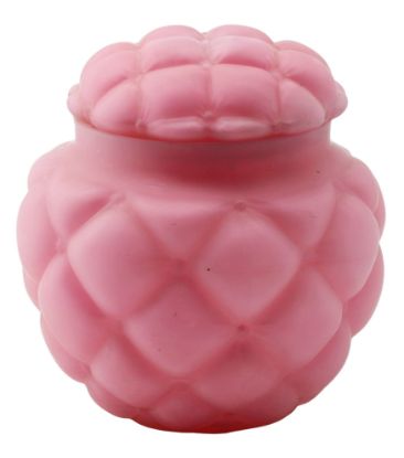 Picture of Consolidated Lamp & Glass (Attributed) - Covered Quilted Glass Jar