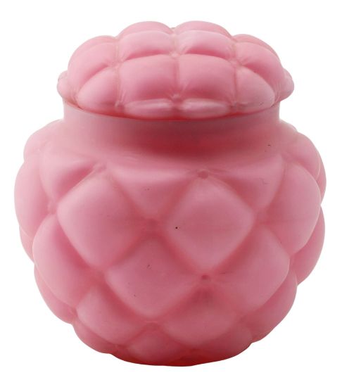 Picture of Consolidated Lamp & Glass (Attributed) - Covered Quilted Glass Jar