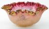 Picture of Antique Moser (Attributed) - Handblown Gilt Art Glass Bowl