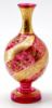 Picture of Antique Bohemian (Attributed to Moser) - Cranberry Glass Vase With Gilded Enamel Decoration