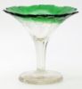 Picture of Antique Clear to Green Cut Glass Compote