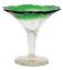 Picture of Antique Clear to Green Cut Glass Compote