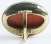 Picture of Antique 14K Italian Gold Coral Ring Depicting Bacchus