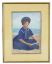 Picture of Woman on the Beach with a Letter