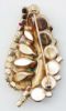 Picture of Vintage Juliana Style (Attributed) - Rhinestone Leaf Brooch in Honey Amber