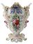 Picture of Antique Porcelain Vase Enameled with Floral Arrangments