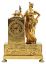 Picture of Antique French Empire Style Gilt Bronze Figural Mantel Clock