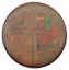 Picture of Antique White Russian Decorated Round Wood Box