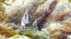 Picture of View in Wales - Watercolor Painting - by Harold Lawes