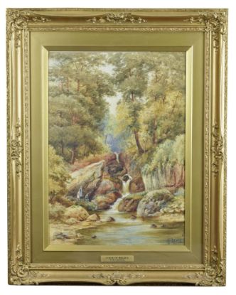 Picture of View in Wales - Watercolor Painting - by Harold Lawes