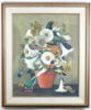 Picture of Bird in Pot by Dahlov Ipcar - Oil on Linen, Framed