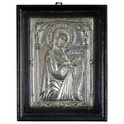 Picture of Nioras Silver Art (Greek) - Theotokos Hagiosoritissa Icon Panel