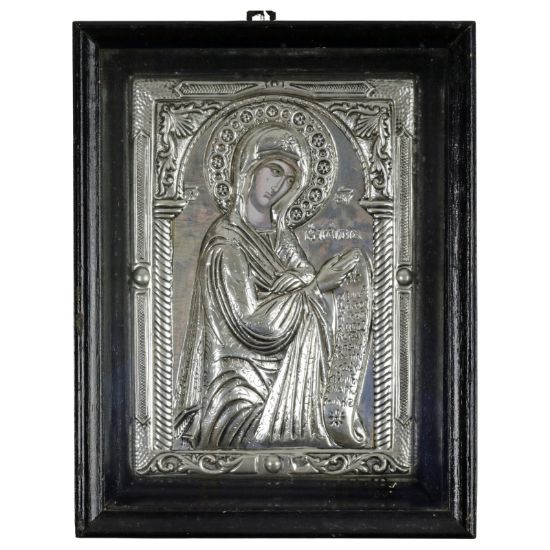 Picture of Nioras Silver Art (Greek) - Theotokos Hagiosoritissa Icon Panel