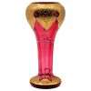 Picture of Bohemian Cranberry Glass Gilt And Jeweled Vase