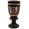 Picture of Antique Bohemian Cut to Clear Crystal Enamel Decorated Vessel