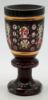 Picture of Antique Bohemian Cut to Clear Crystal Enamel Decorated Vessel