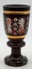 Picture of Antique Bohemian Cut to Clear Crystal Enamel Decorated Vessel