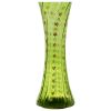 Picture of Antique Bohemian (Attributed) - Green Optic Swirl Enamel Decorated Vase