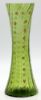 Picture of Antique Bohemian (Attributed) - Green Optic Swirl Enamel Decorated Vase