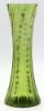 Picture of Antique Bohemian (Attributed) - Green Optic Swirl Enamel Decorated Vase