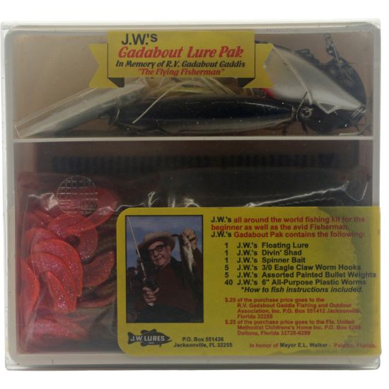Picture of Vintage JW Gadabout Fishing Lure Pak Unopened Set (NOS)