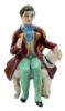 Picture of Vintage Porzellanfabrik F. Wessel (Germany) - Seated Gentleman Porcelain Figurine