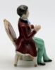 Picture of Vintage Porzellanfabrik F. Wessel (Germany) - Seated Gentleman Porcelain Figurine