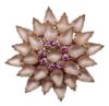 Picture of Vintage Juliana (Attributed) Layered Pink Rhinestone Flower Brooch