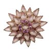 Picture of Vintage Juliana (Attributed) Layered Pink Rhinestone Flower Brooch