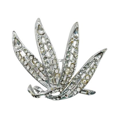 Picture of Vintage Silver and Clear Rhinestone Brooch