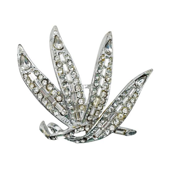 Picture of Vintage Silver and Clear Rhinestone Brooch