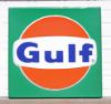 Picture of Gulf Gas Station Sign Double-Sided Acrylic Service Station Lens, c. 1985