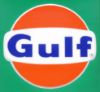 Picture of Gulf Gas Station Sign Double-Sided Acrylic Service Station Lens, c. 1985