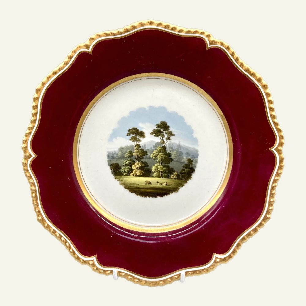 Detail of Worcester gilding